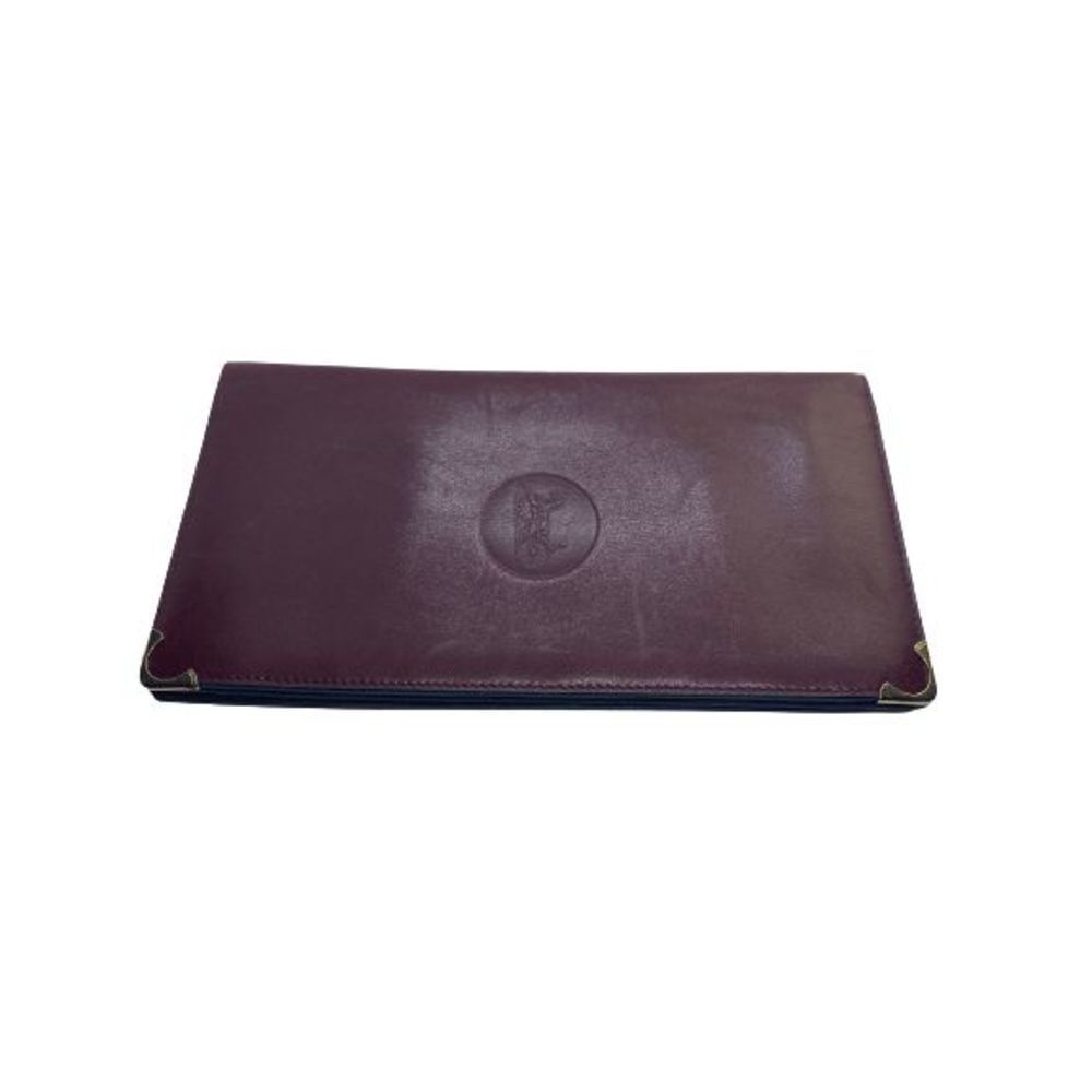 Authentic Celine Paris Burgundy Red Leather Long Slim Wallet